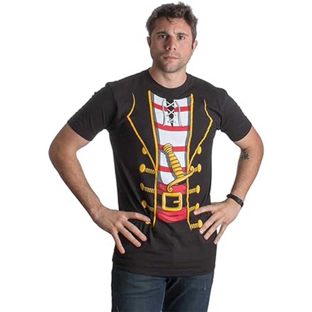  Pirate Costume | Jumbo Print Novelty Funny Caribbean Cruise  Shirt Youth T-Shirt : Sports & Outdoors