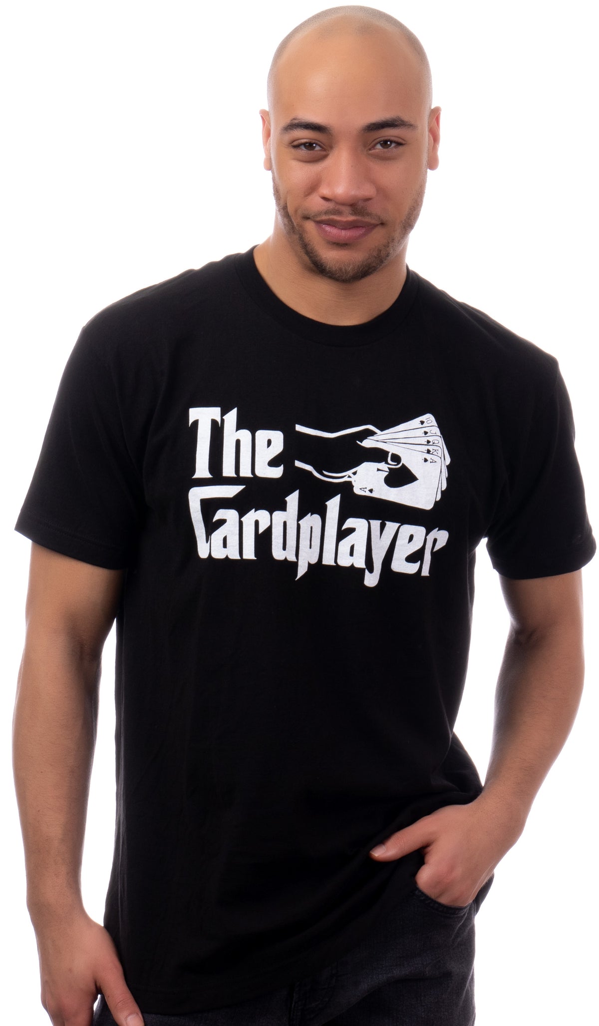 The Cardplayer | Funny Poker Euchre Playing Card Gambling Gambler Player Joke T-Shirt for Men