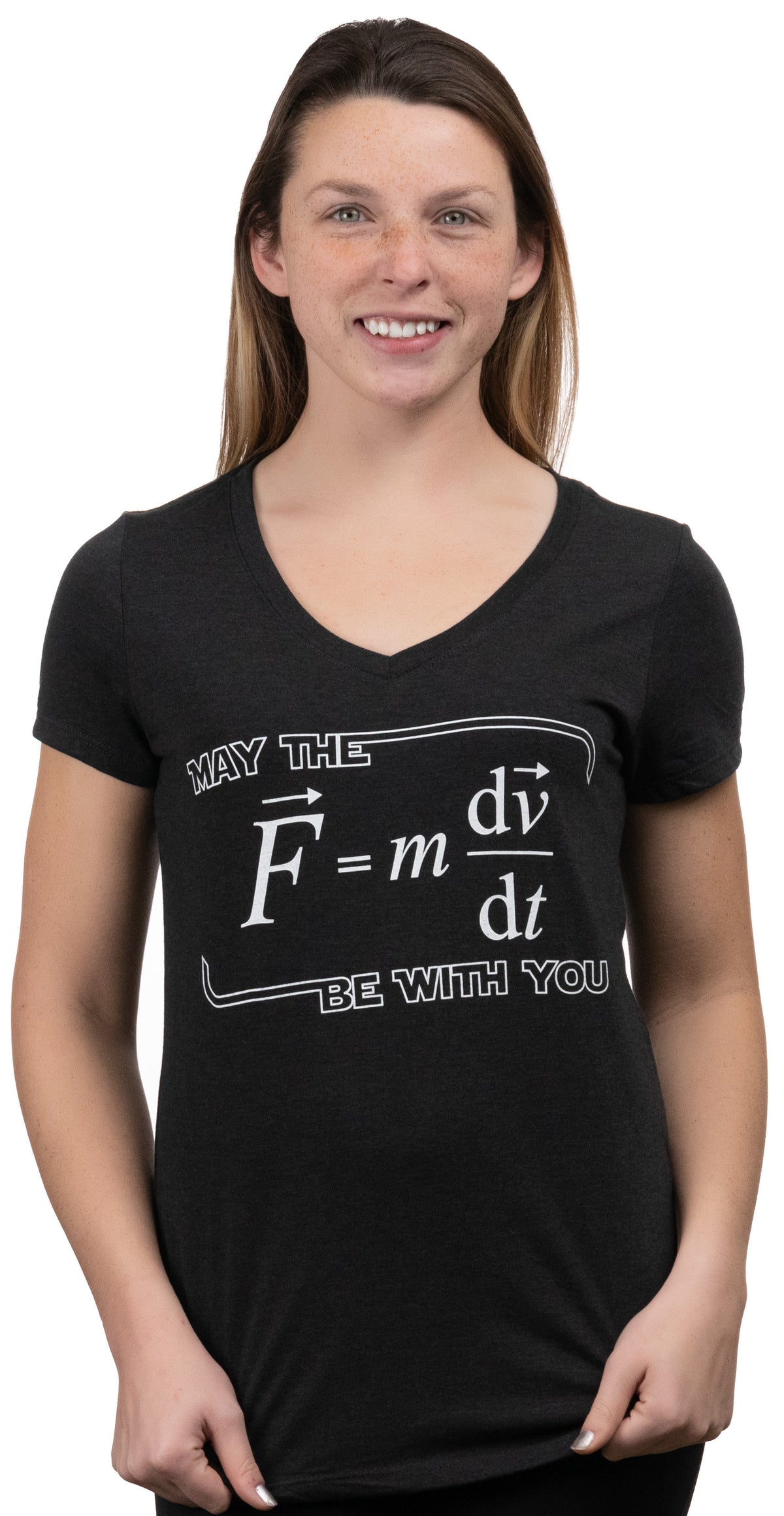 May The (F=m*dv/dt) Be with You | Funny Physics Science Women's T-Shirt