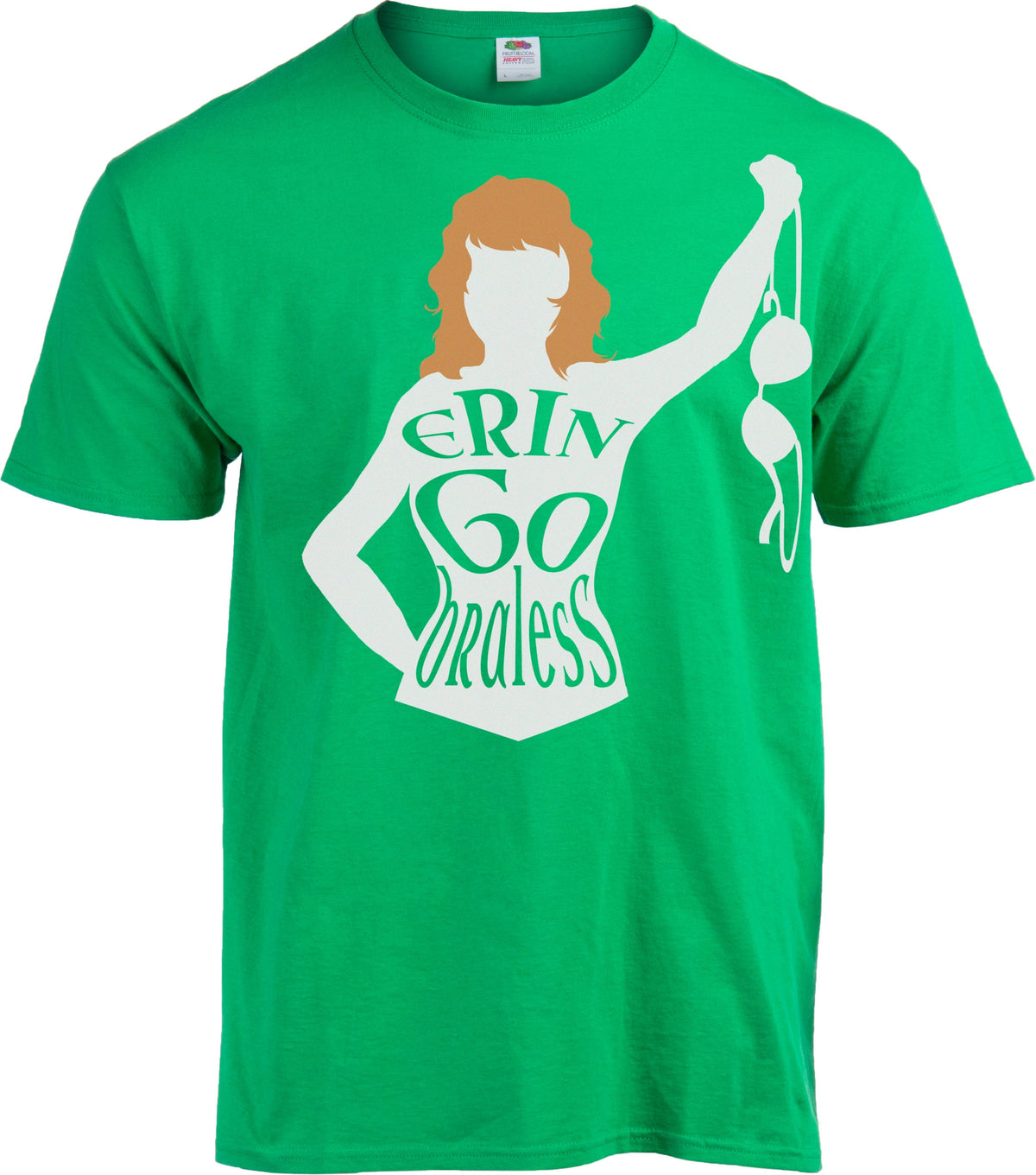 Erin Go Braless - Funny St. Patrick's Day Raunchy Humor Pub T-shirt - Women's