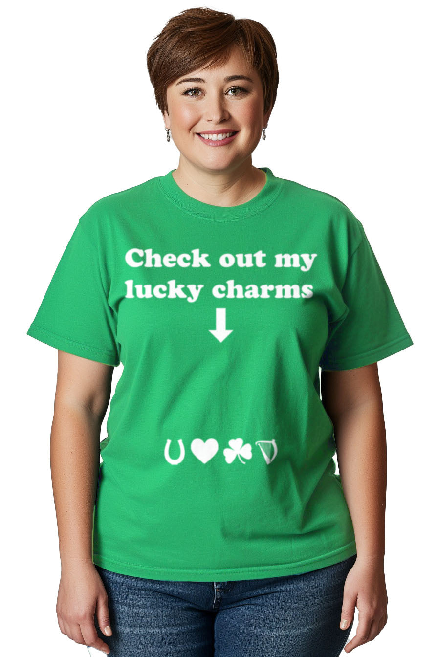 Check Out My Lucky Charms - St. Patrick's Day Raunchy Party T-shirt - Women's