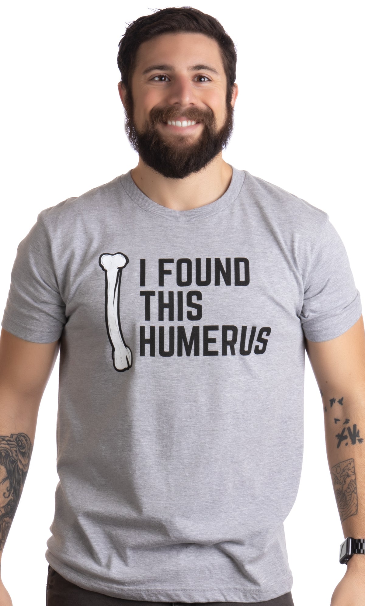 I Found this Humerus - Dad Joke Funny Pun Fun Humerous Grandpa Men T-shirt