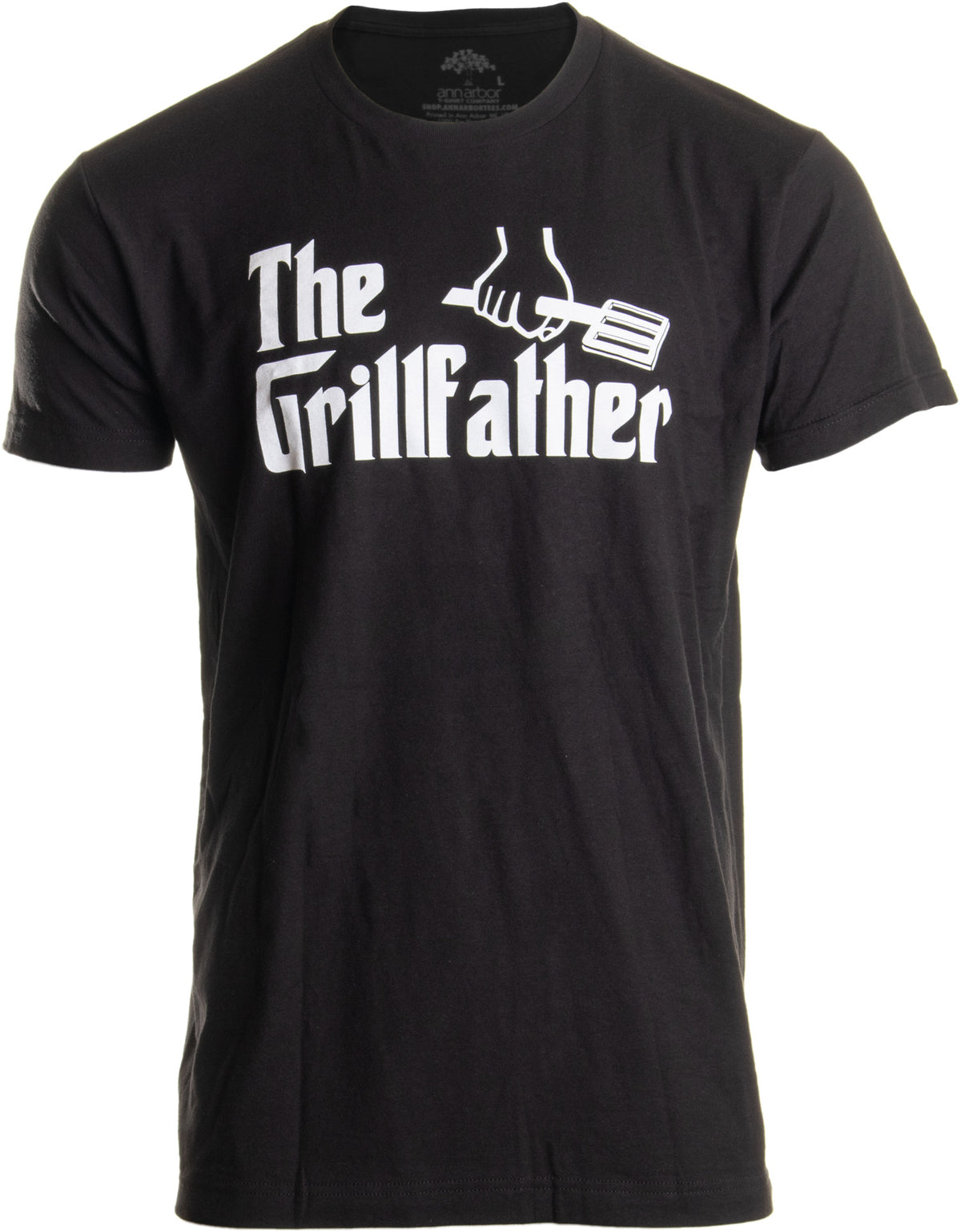 The Grillfather - Funny Dad Grandpa Grilling BBQ Meat T-shirt Joke for Men