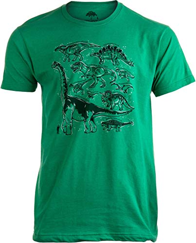 Dinosaur Species | Dino Fan Party Costume T-Rex Raptor Shirt Men Women T-shirt