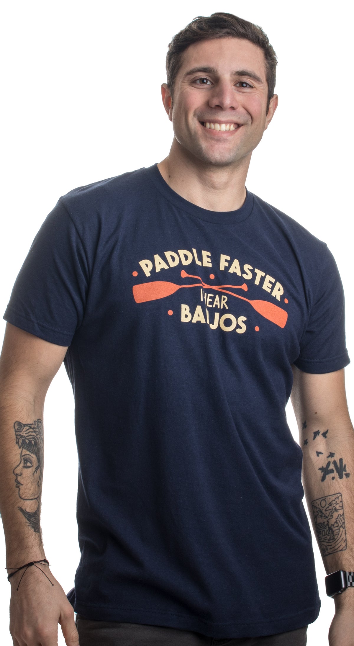 Paddle Faster, I Hear Banjos | Funny Camping, River Rafting Canoe Kayak T-shirt