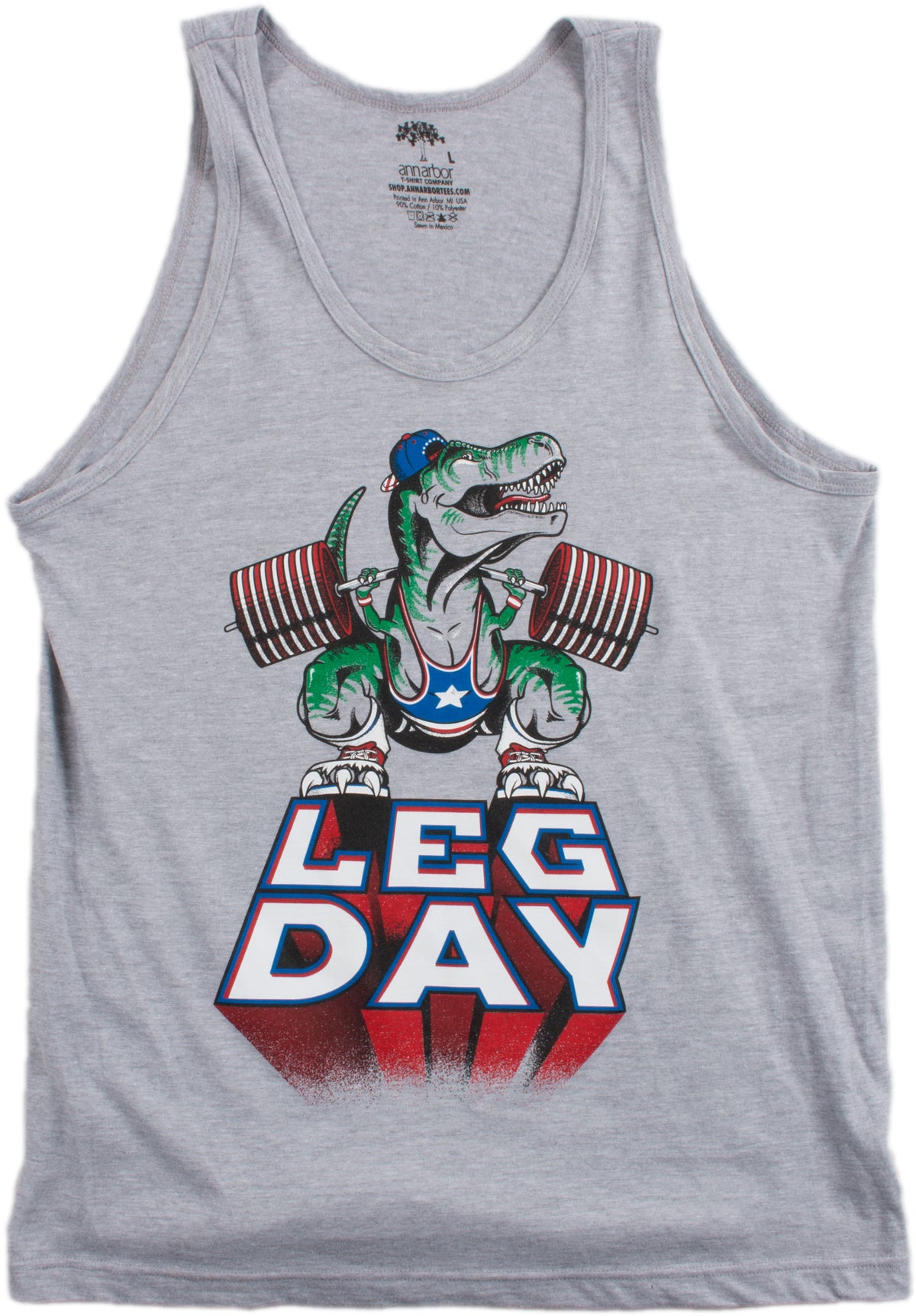 LEG DAY | Funny Weight Lifting Olympic Barbell Training Squat Workout Tank Top