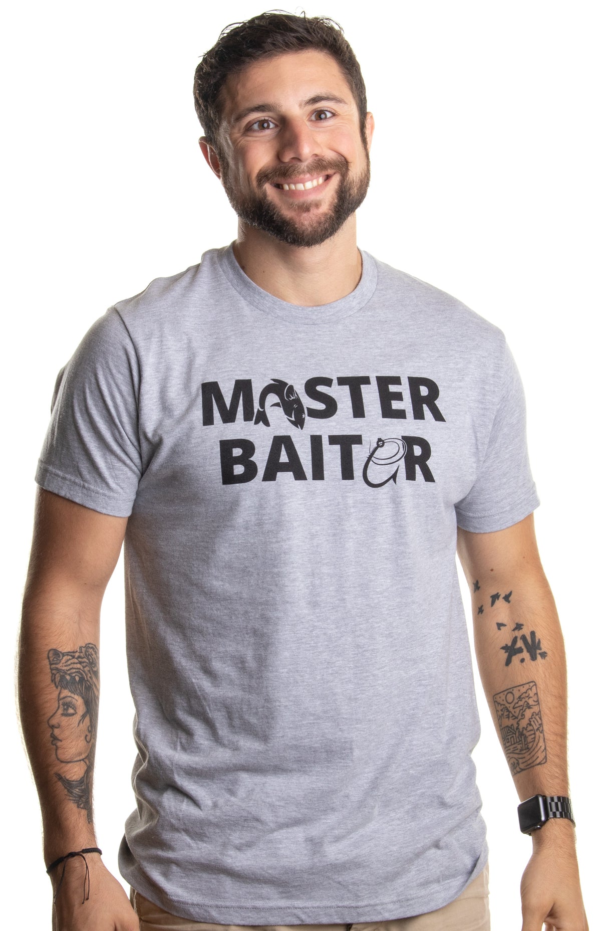 Masterbaiter - Funny Fishing Fisherman Fish Baiter Dad Grandpa Joke T-shirt