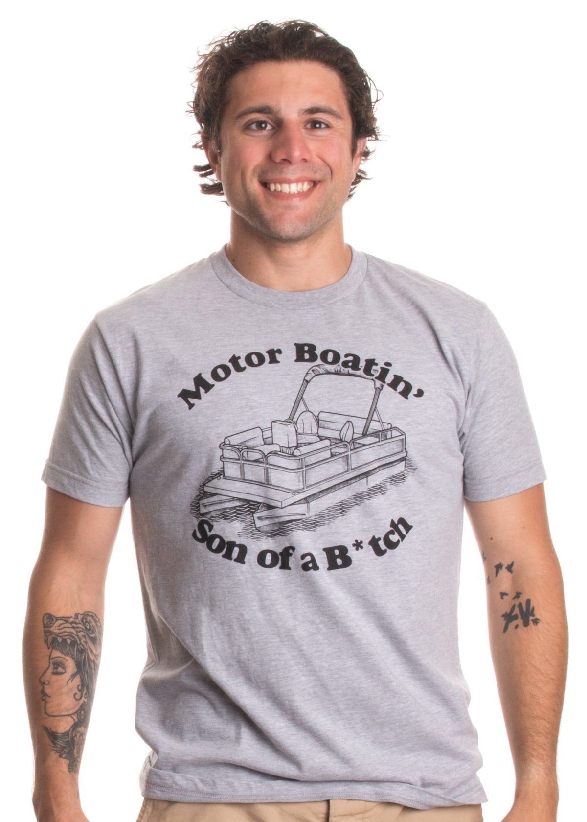 Motorboatin Son of a B*tch Funny Pontoon Motor Boat Boating Motorboating T-shirt