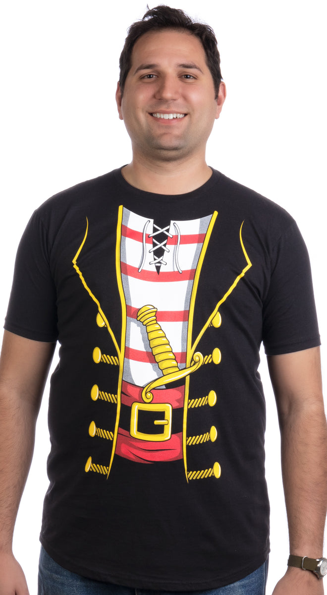 Ann Arbor Tees Pirate Costume - Jumbo Print Funny Caribbean Cruise Shirt T-Shirt for Men