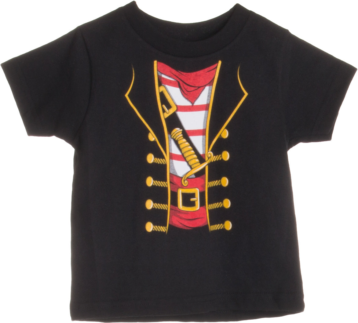 Tstars Halloween Pirate Buccaneer Shirt for Boys Girls Toddler Infant Kids Tshirt 2T Black, Infant Boy's