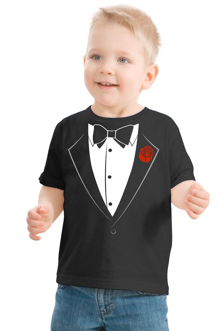 Kid's Tuxedo Tee Shirt - Funny Wedding T-shirt for Youth & Toddlers