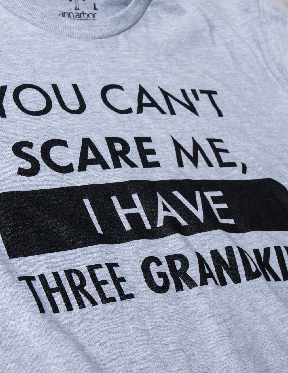 You Can't Scare Me, I Have Three Grandkids | Funny Dad Daddy Daughters Children Cute Joke Men T-Shirt