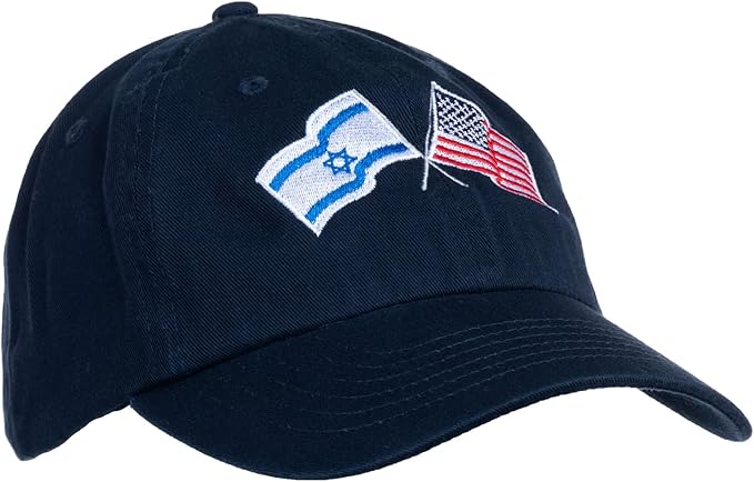 Israel and US Flag Hat | American Friendship Nations Flag Baseball Low Profile Dad Hat for Men Women