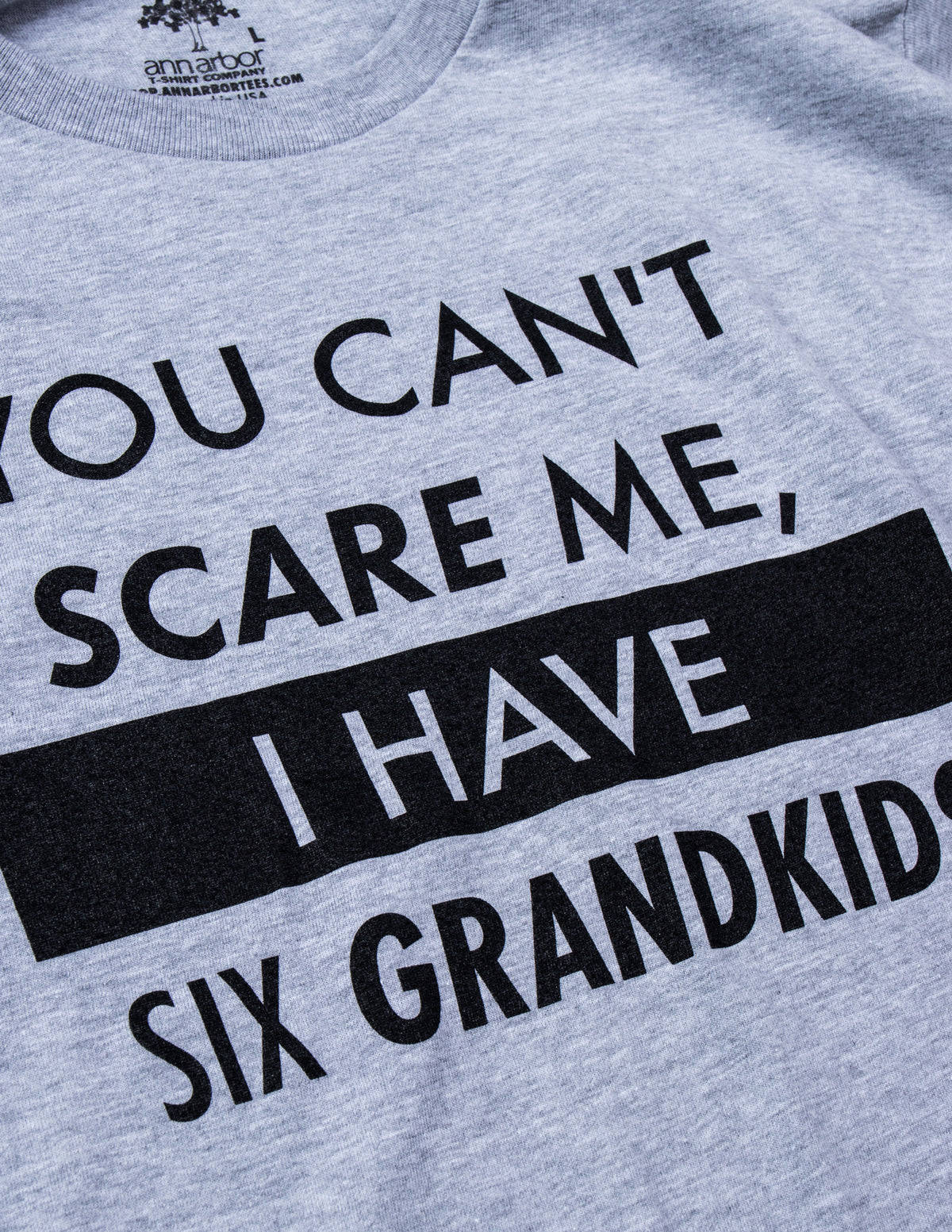 You Can't Scare Me, I Have Six Grandkids | Funny Dad Daddy Daughters Children Cute Joke Men T-Shirt