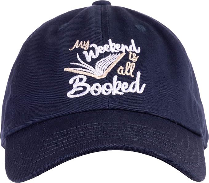 My Weekend is All Booked | Funny Cute Book Club Reader Reading Women's Baseball Dad Hat