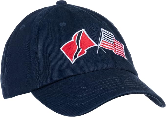 Trinidad & Tobago and US Flag Hat | American Friendship Nations Flag Baseball Low Profile Dad Hat for Men Women