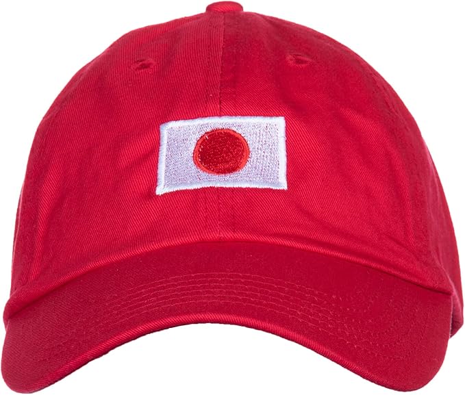 Japan Flag Hat | Countries of The World National Pride Nation Flag Baseball Low Profile Dad Hat for Men Women