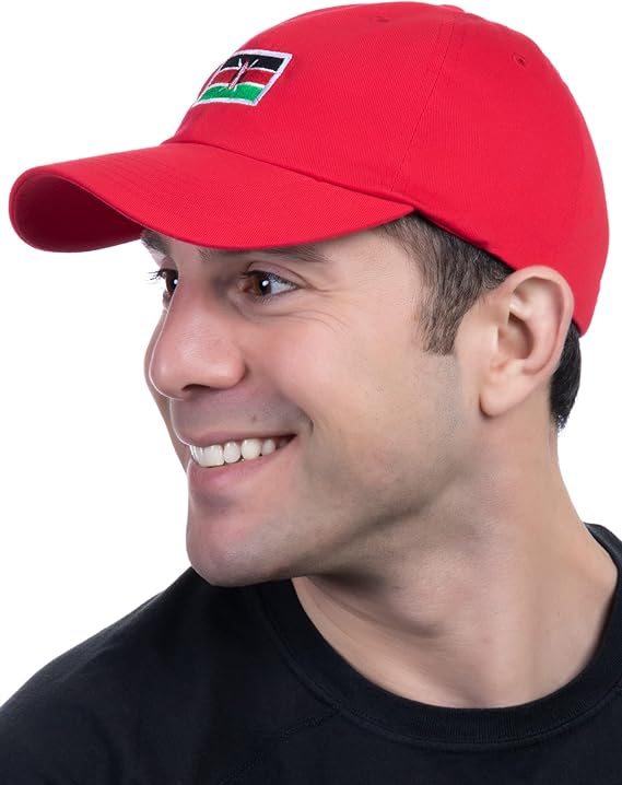 Kenya Flag Hat | Countries of The World National Pride Nation Flag Baseball Low Profile Dad Hat for Men Women