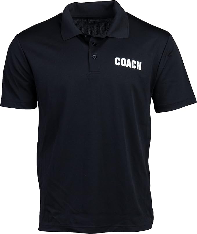 Coach | Coaching Polo Shirt - Royal Blue, Red, Green, Navy, Black Performance Men Women Collared Shirt