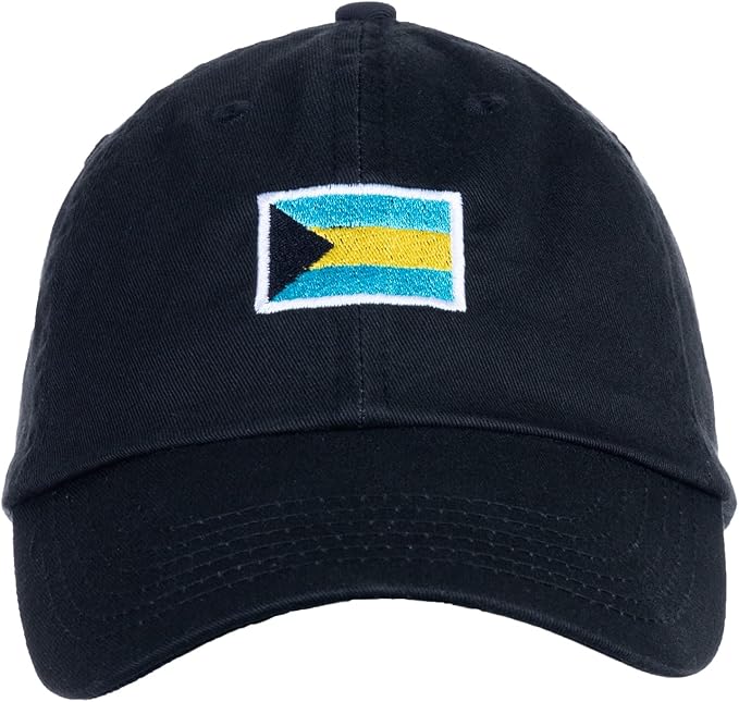 Bahamas Flag Hat | Countries of The World National Pride Nation Flag Baseball Low Profile Dad Hat for Men Women