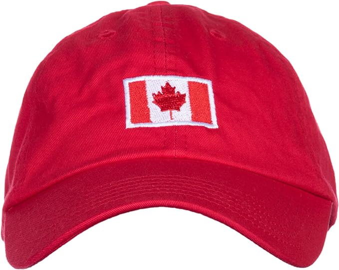 Canada Flag Hat | Countries of The World National Pride Nation Flag Baseball Low Profile Dad Hat for Men Women