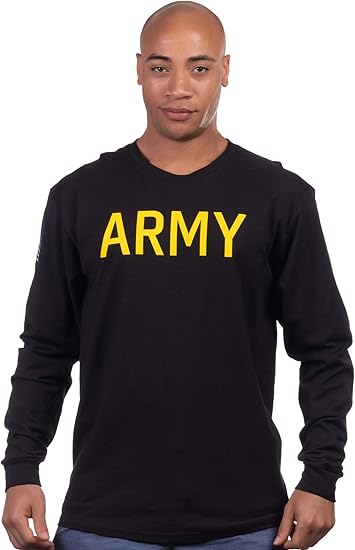 Army PT Style Shirt | U.S. Military Physical Training Infantry Workout Long Sleeve T-Shirt