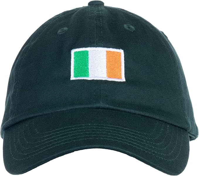 Ireland Flag Hat | Countries of The World National Pride Nation Flag Baseball Low Profile Dad Hat for Men Women