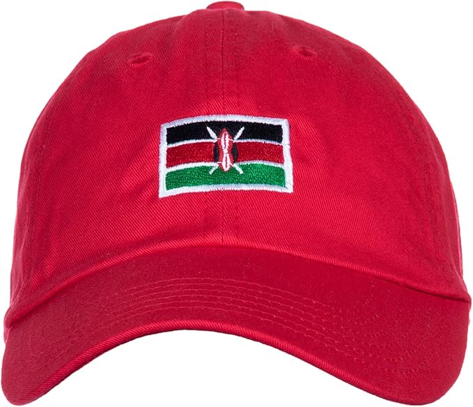 Kenya Flag Hat | Countries of The World National Pride Nation Flag Baseball Low Profile Dad Hat for Men Women