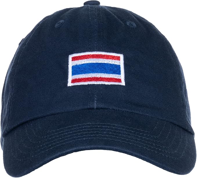 Thailand Flag Hat | Countries of The World National Pride Nation Flag Baseball Low Profile Dad Hat for Men Women