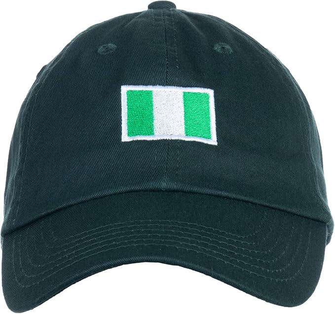 Nigeria Flag Hat | Countries of The World National Pride Nation Flag Baseball Low Profile Dad Hat for Men Women