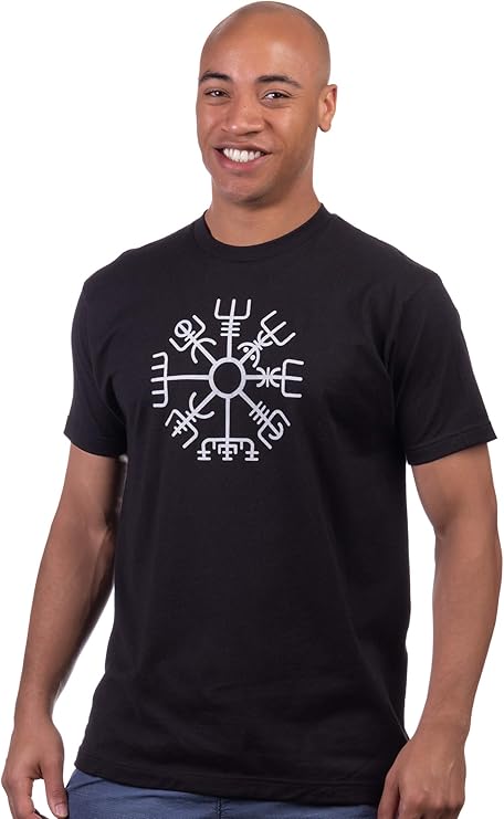 Vegvisir | Nordic Viking Rune Compass Norse Germanic Icelandic Pagan Magic Symbol T-Shirt