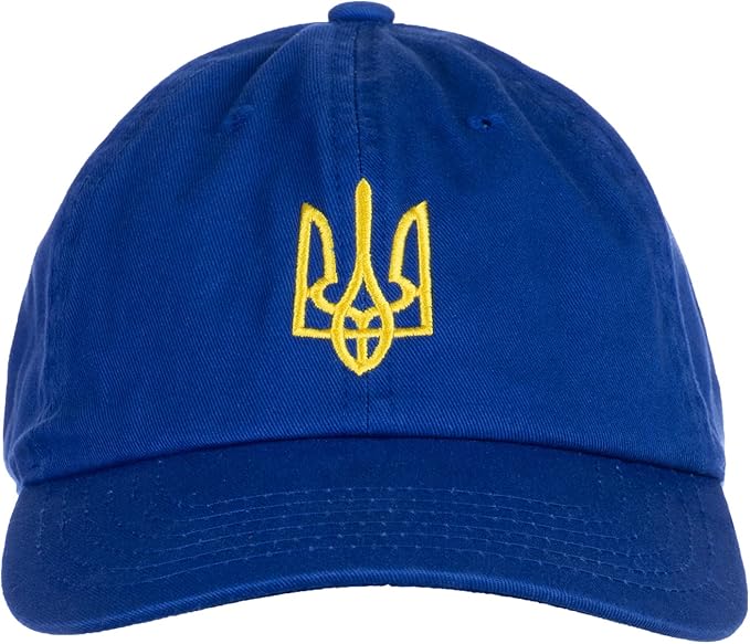 Ukraine Tryzub Hat | Countries of The World National Pride Nation Flag Baseball Low Profile Dad Hat for Men Women