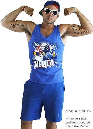 Merica | Epic USA Patriotic American Party Unisex Tank Top Men Women