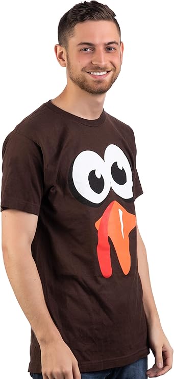 Silly Turkey Face | Funny Thanksgiving Fall Joke Humor Tee Shirt for Men Women T-Shirt