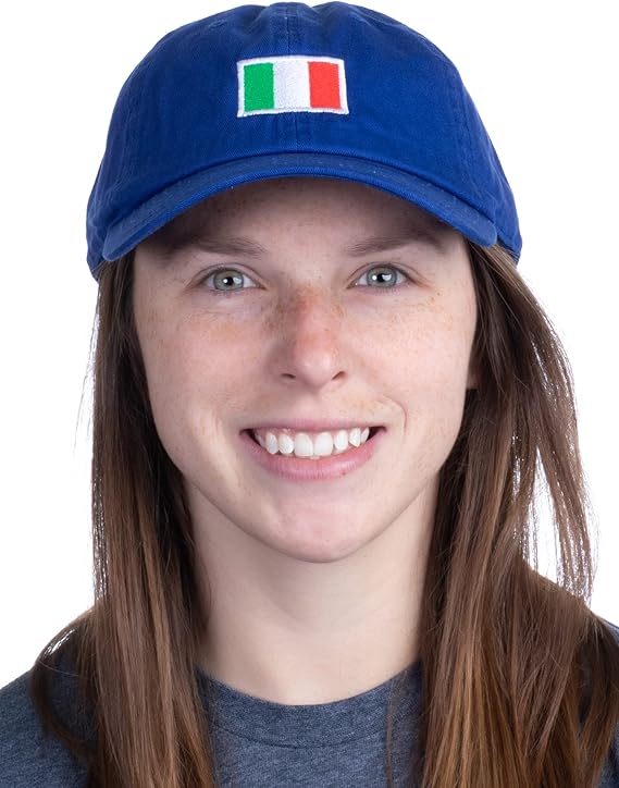 Italy Flag Hat | Countries of The World National Pride Nation Flag Baseball Low Profile Dad Hat for Men Women