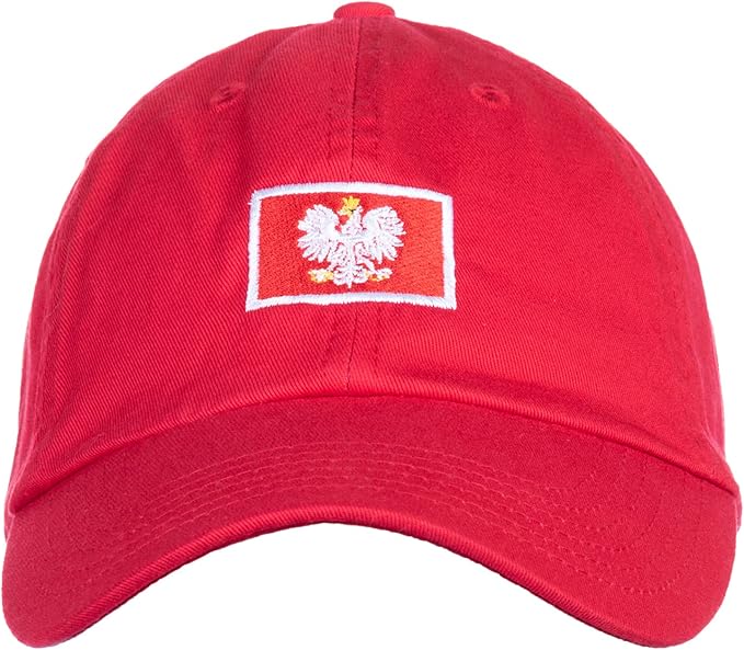 Poland Eagle Hat | Countries of The World National Pride Nation Flag Baseball Low Profile Dad Hat for Men Women