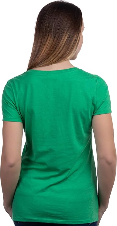 Sassy Lassy | Funny St Pat's Paddy Patrick Patty's Green Lassie Shamrock V-Neck T-Shirt for Women