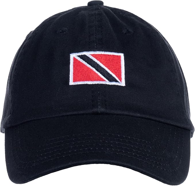 Trinidad & Tobago Flag Hat | Countries of The World National Pride Nation Flag Baseball Low Profile Dad Hat for Men Women