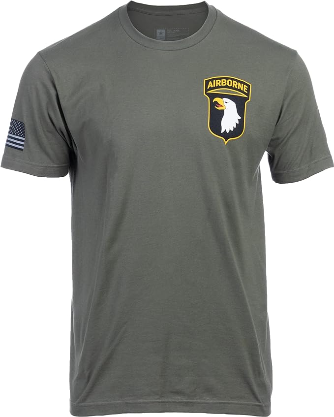 101st Airborne Division Screaming Eagles | Licensed U.S. Army Military Infantry Tee Shirt (T-Shirt) for Men Women