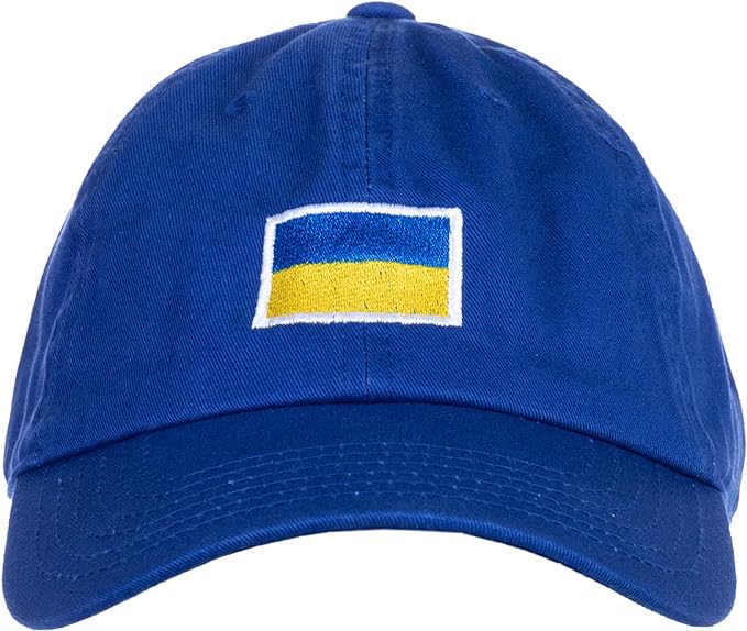 Ukraine Flag Hat | Countries of The World National Pride Nation Flag Baseball Low Profile Dad Hat for Men Women