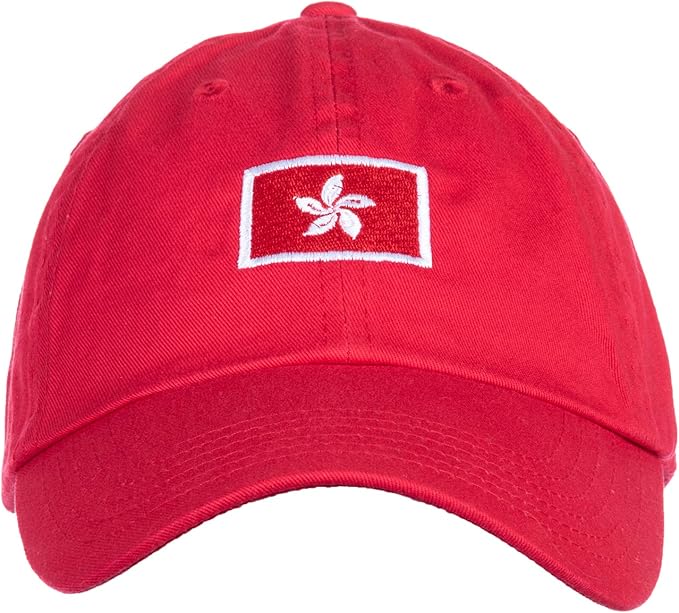 Hong Kong Flag Hat | Countries of The World National Pride Nation Flag Baseball Low Profile Dad Hat for Men Women