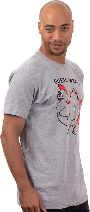 Guess What? Chicken Butt! | Funny Silly Sarcasm Joke Saying Sarcastic Humor Men T-Shirt