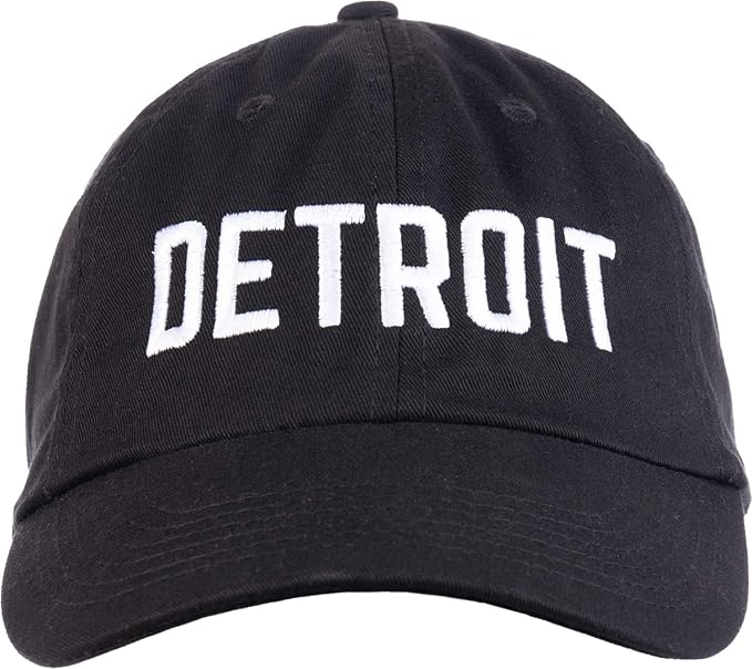 Detroit | Classic Retro City Detroiter 313 Cool Michigan Men Women Cap Dad Hat