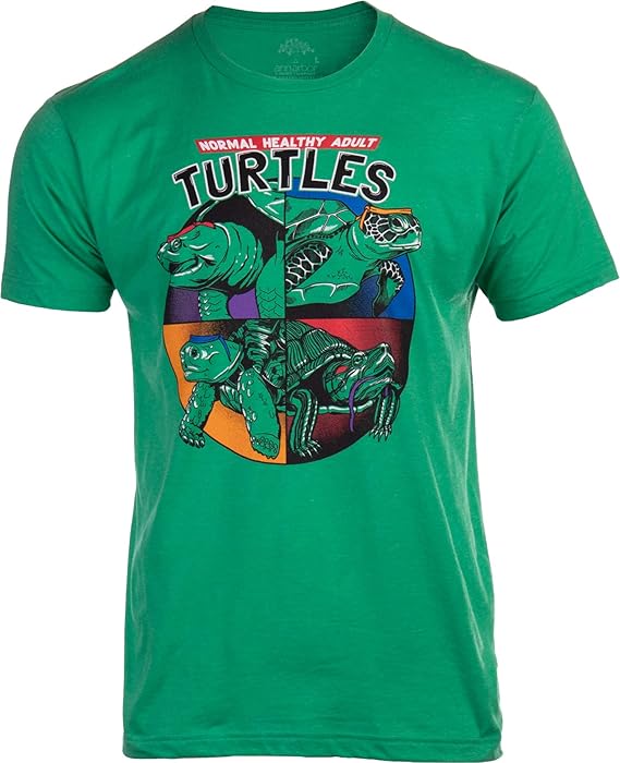 Normal Healthy Adult Turtles | Funny Ninja Humor 90s Teenage Joke Men Women Mutant T-Shirt