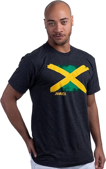 Jamaica Flag | Nations of The World - National Pride Flag Symbol Arms Tee Unisex T-Shirt for Men or Women