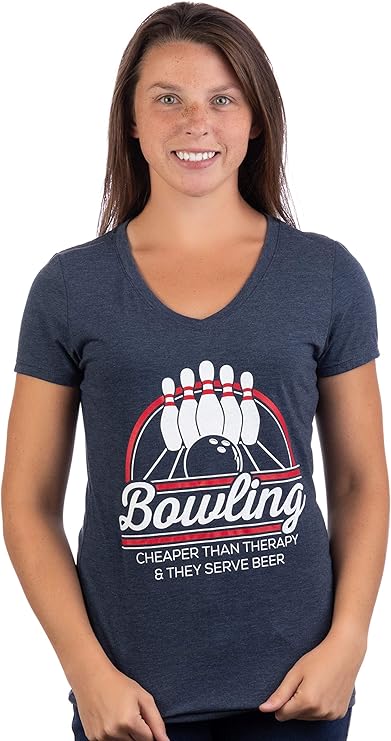 Bowling Therapy | Bowling Night Tees - Funny Bowler League Women's T-Shirt