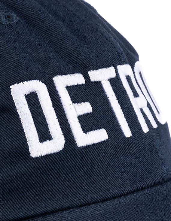 Detroit | Classic Retro City Detroiter 313 Cool Michigan Men Women Cap Dad Hat