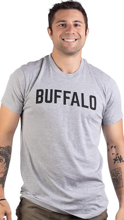 Buffalo | Classic Retro City Grey New York Lake Erie Vintage NY Men Women T-Shirt