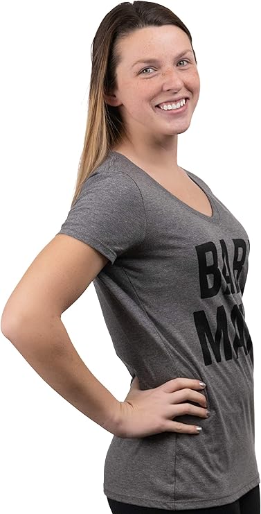 Baby Mama Women's Funny Saying T-Shirts, Sarcastic Cute Phrase Humor Joke V-Neck Tee Shirt Tops