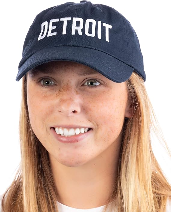 Detroit | Classic Retro City Detroiter 313 Cool Michigan Men Women Cap Dad Hat
